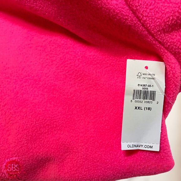 Old Navy Micro Performance Fleece Funnel-Neck Tunic for Girls XXL Neon Pink - Picture 5 of 5